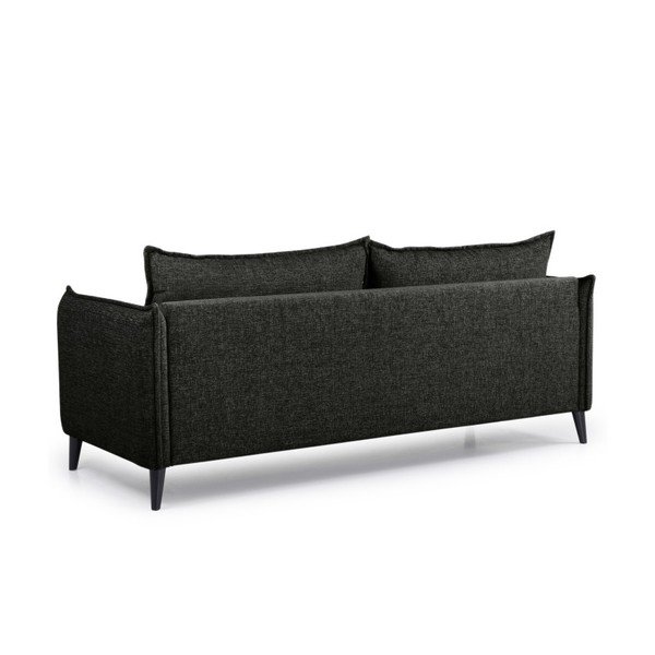 Canapea Scandic Leo, negru, 208 cm-image-2