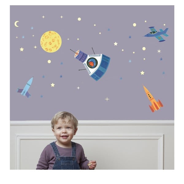 Autocolant fosforescent Art For Kids Space