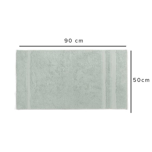 Prosop verde mentă din bumbac și bambus 50x90 cm London Hand – Foutastic-image-1