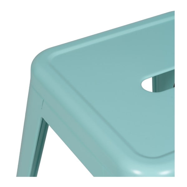 Set de scaune de bar turcoaz 2 buc. din metal (înălțime șezut 76,5 cm) – Ixia-image-3