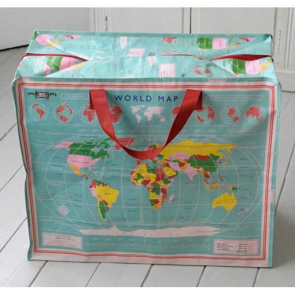 Geantă mare Rex London World Map, 55 x 48 cm-image-1