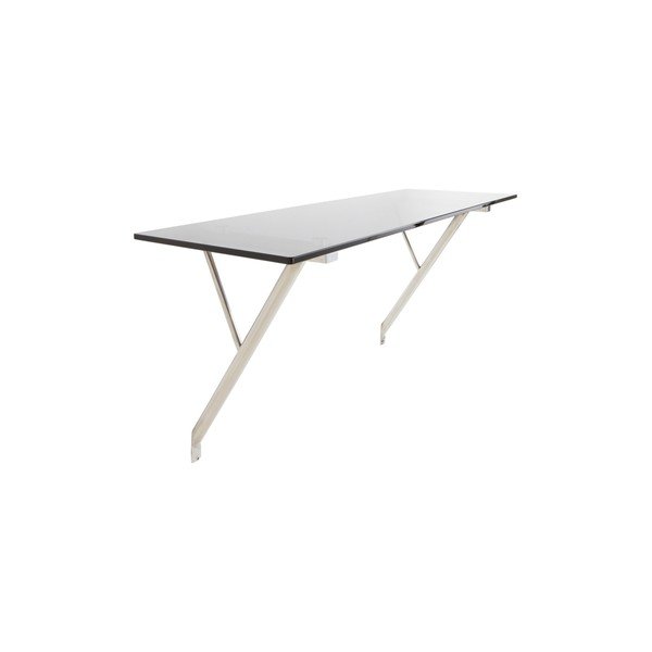 Birou de perete cu blat din sticlă suspendat 40x120 cm Kullaberg – Jotex