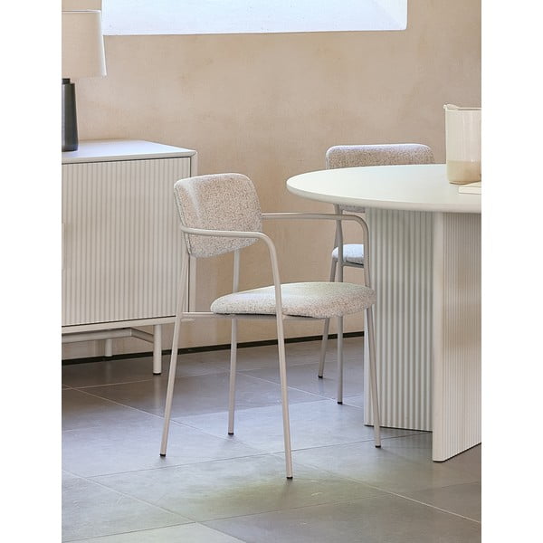 Scaun de dining crem Zama – Unique Furniture-image-1