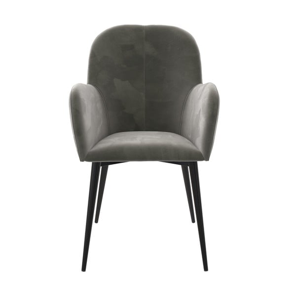 Scaun de sufragerie gri tapițat Fitz – Støraa-image-1