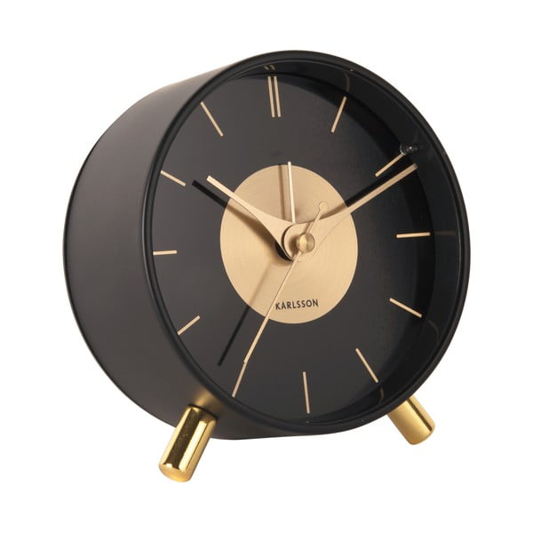 Ceas deșteptător ø 11 cm Gold Disc – Karlsson-image-2