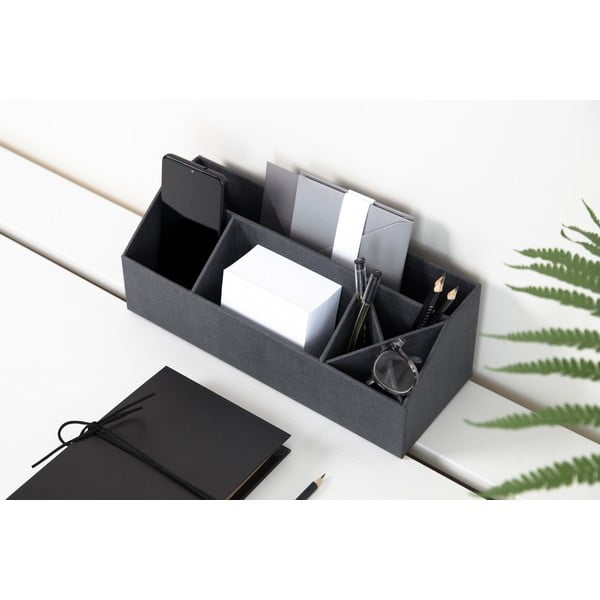 Organizator pentru papetărie din carton Elisa Canvas Paper Laminate – Bigso-image-1