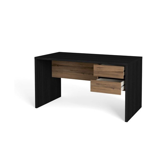 Birou cu aspect de lemn de nuc 68x136 cm Tom – Marckeric-image-3