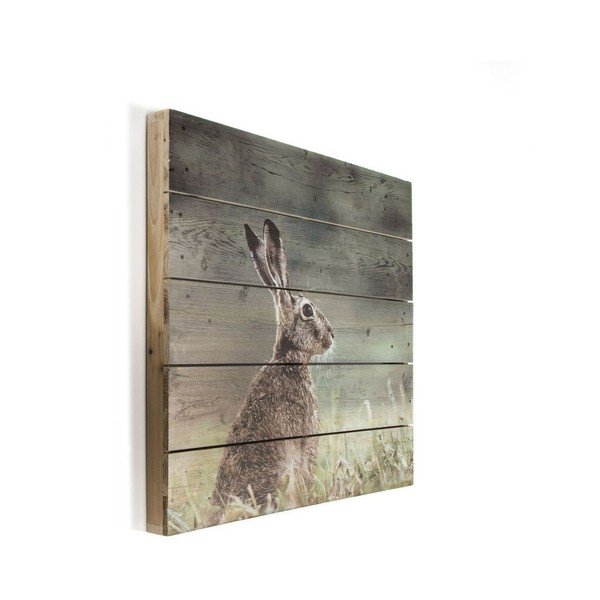 Tablou din lemn Graham & Brown Hare, 50 x 50 cm-image-2