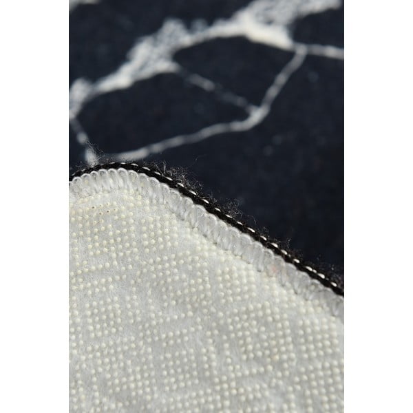 Covoraș de baie Foutastic Marble, 60 x 40 cm, alb - negru, motive marmură-image-4