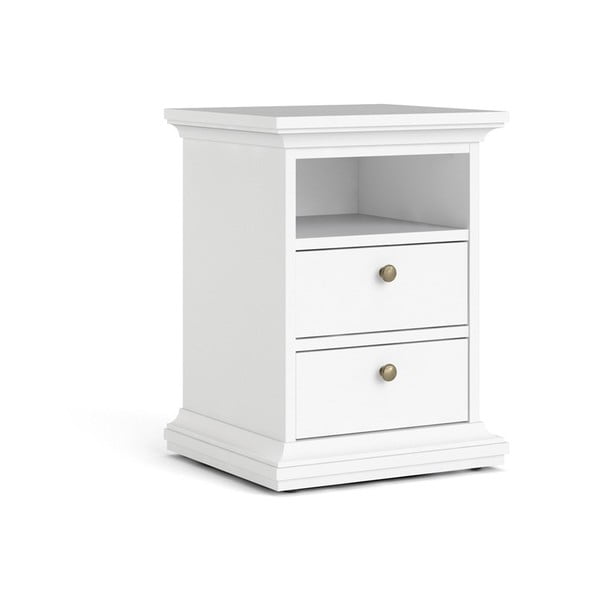 Noptieră albă Paris - Tvilum-image-2