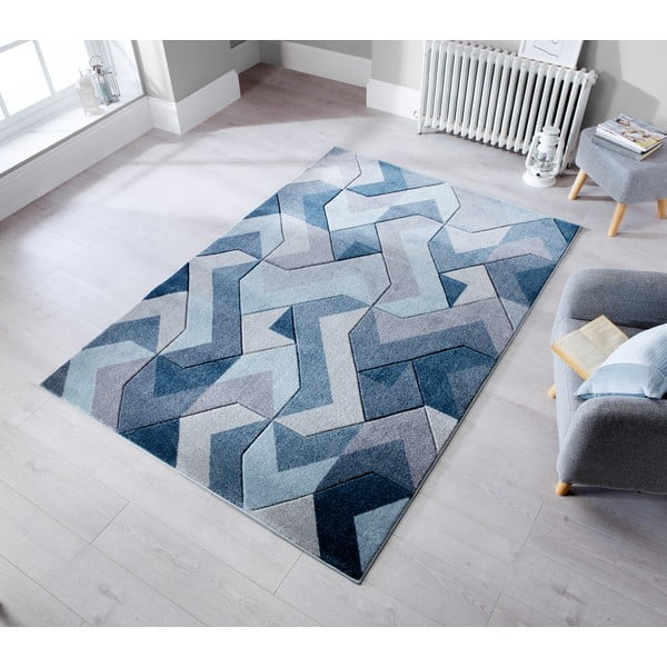 Covor Flair Rugs Aurora, 160x230 cm, albastru-gri-image-1