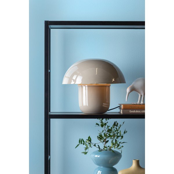 Veioză gri cu abajur din metal (înălțime 25 cm) Fat Mushroom – Leitmotiv-image-1