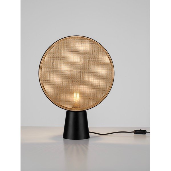 Veioză negru-mat/în culoare naturală din metal (înălțime 48,5 cm) Tierra – Nova Luce-image-4