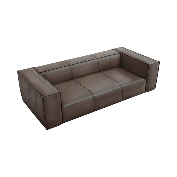 Canapea maro cu tapițerie din piele 227 cm Madame – Windsor & Co Sofas-image-3