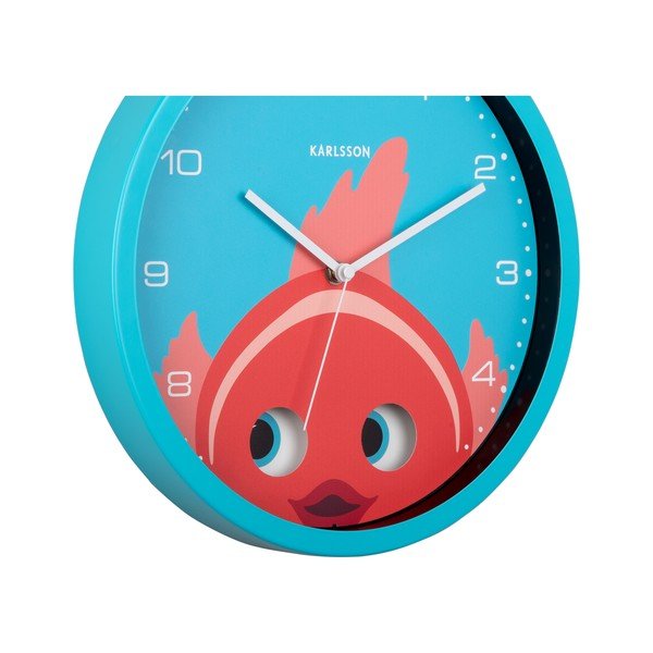 Ceas pentru copii ø 31 cm Peekaboo Goldfish – Karlsson-image-2