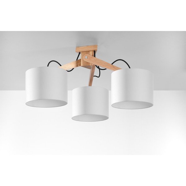 Plafonieră Sollux Donna, lungime 70 cm, alb-image-3