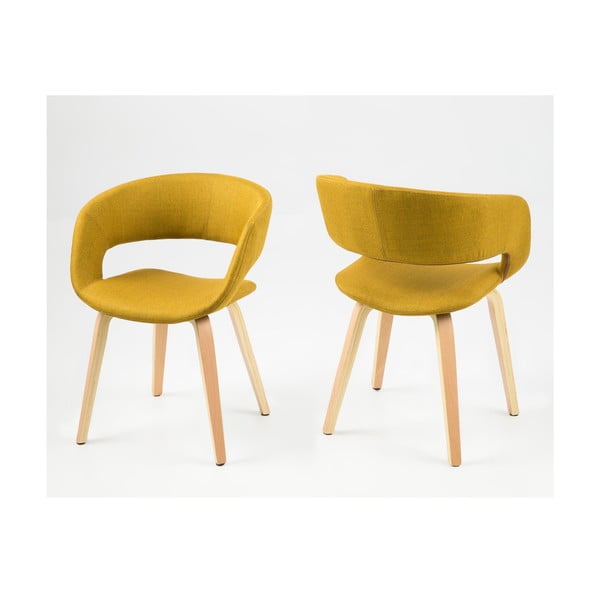 Scaun Actona Grace, galben-image-1