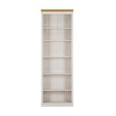 Bibliotecă albă din lemn de pin 74x223x37 cm Anita – Støraa