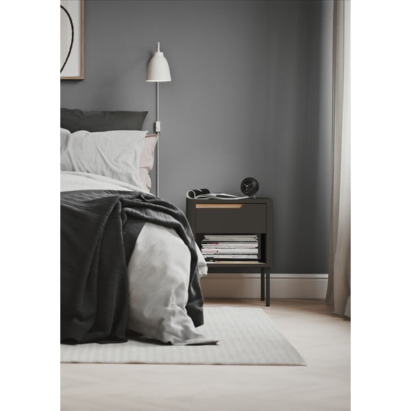 Noptieră Tenzo Switch, gri antracit-image-1