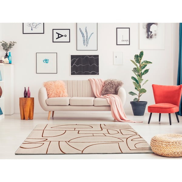 Covor cărămiziu-crem 80x150 cm Beruti – Universal-image-2