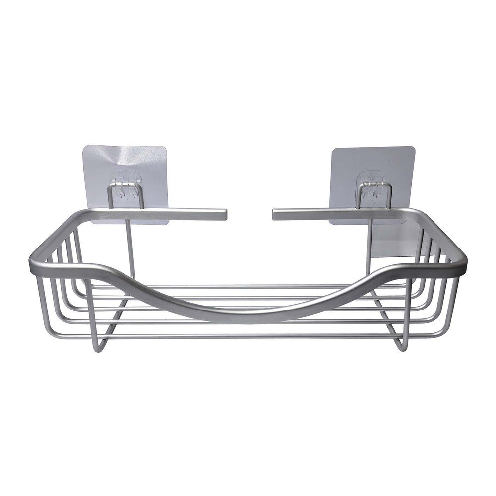 Raft pentru baie argintiu lucios autoadeziv din aluminiu Filaire Aluminium – douceur d'intérieur