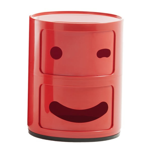  Container cu 2 sertare Kartell Componibili Blink, roșu