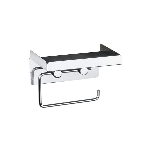 Suport autoadeziv pentru hârtia de toaletă 2 în 1 Wenko-image-2