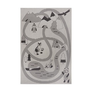 Covor pentru copii Ragami Animals, 120x170 cm, crem