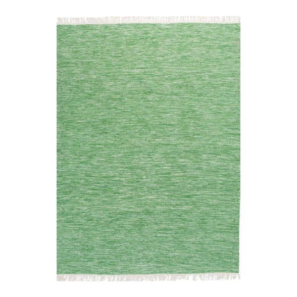 Covor de lână țesut manual Linie Design Solid, 140 x 200 cm, verde lime 