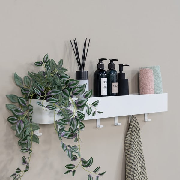 Raft pentru baie alb de montat pe perete din oțel Multi – Spinder Design-image-3