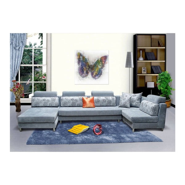 Tablou artizanal Vivorum Butterfly 80 x 80 cm-image-3
