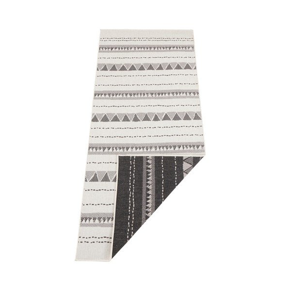 Covor adecvat pentru exterior NORTHRUGS Bahamas, 80 x 350 cm, negru-crem-image-2