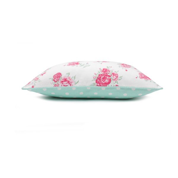 Față de pernă WeLoveBeds Roses, 40 x 60 cm, verde mentol-image-3