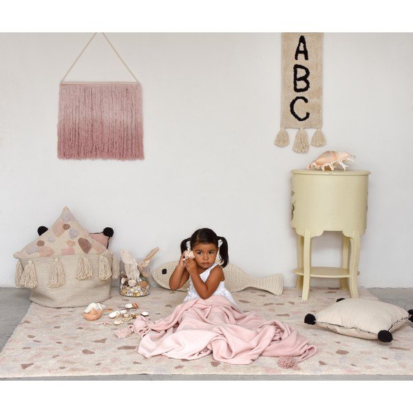Covor roz deschis lavabil/țesut manual din bumbac 140x200 cm Terrazzo Moonstone – Lorena Canals-image-3
