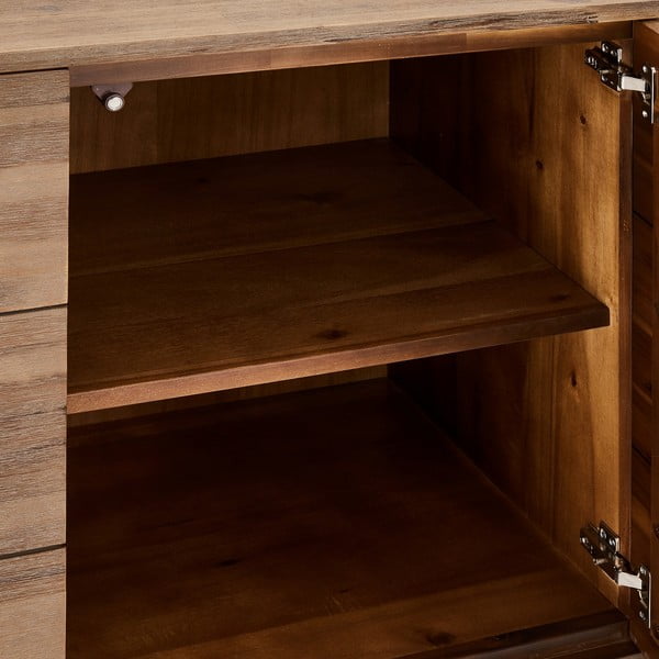 Comodă din lemn masiv Furnhouse Mallorca, maro-image-1