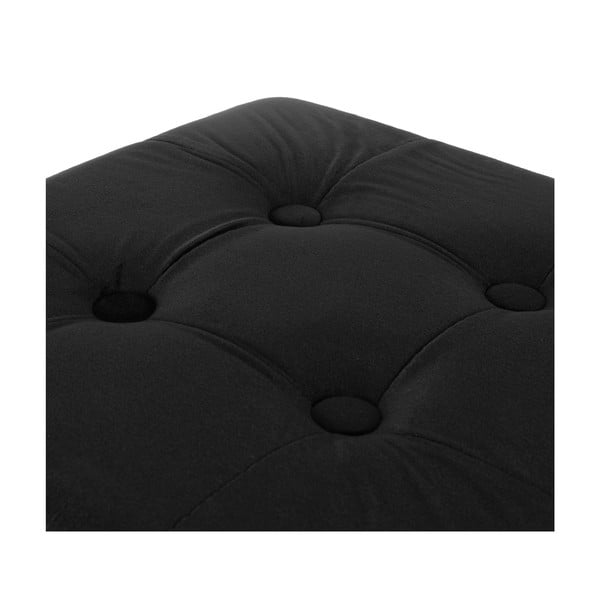 Taburet negru cu tapițerie din catifea – Compactor-image-4