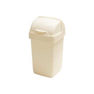 Coș de gunoi Addis Roll Top, 22,5 x 23 x 42,5 cm, crem