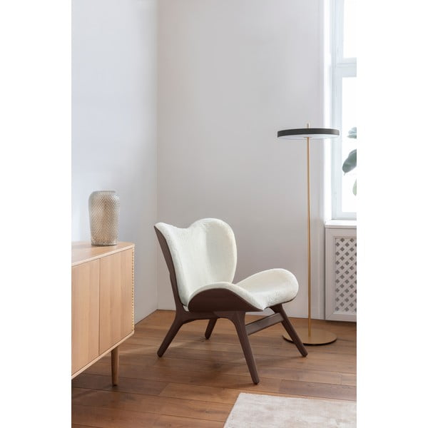 Lampadar negru LED cu intensitate reglabilă cu abajur din metal (înălțime 151 cm) Asteria Floor – UMAGE-image-1