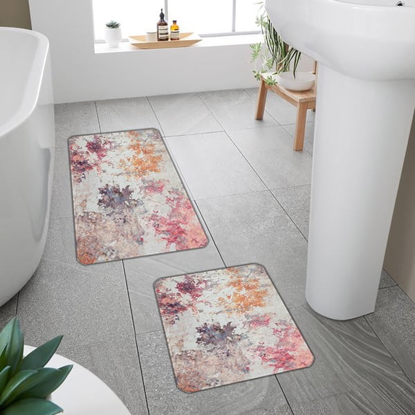 Covorașe de baie roz/mov 2 buc. 60x100 cm – Mila Home-image-4