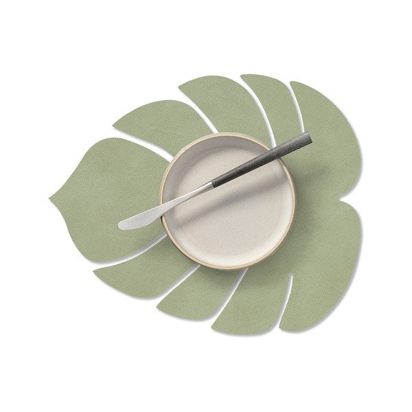 Suport pentru farfurii din piele ecologică 22x26 cm Monstera Leaf Nupo – LIND DNA-image-1