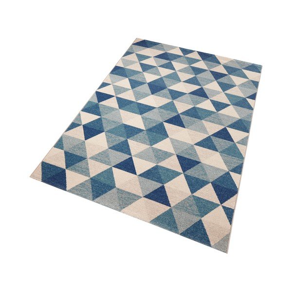 Covor Schöngeist & Petersen Diamond Triangle, 80 x 150 cm, albastru-image-3