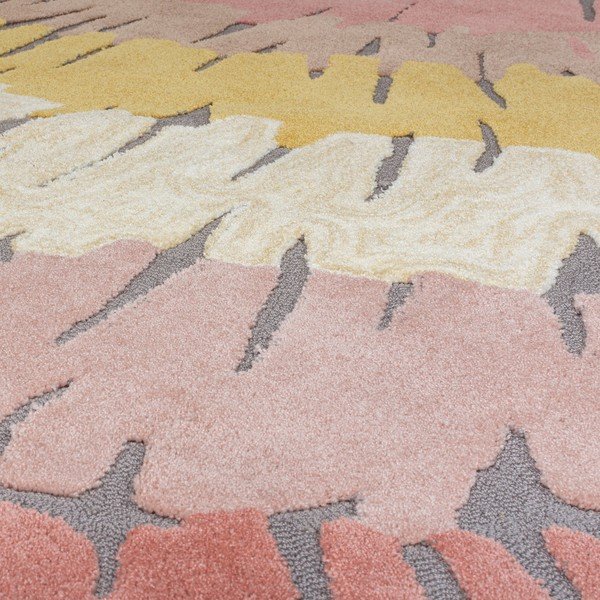 Covor Flair Rugs Woodgrain, 120x170 cm, roz-galben-image-2