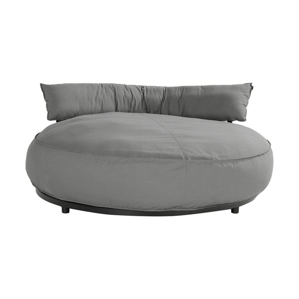 Șezlong de grădină gri capitonat Emma – Hartman-image-2