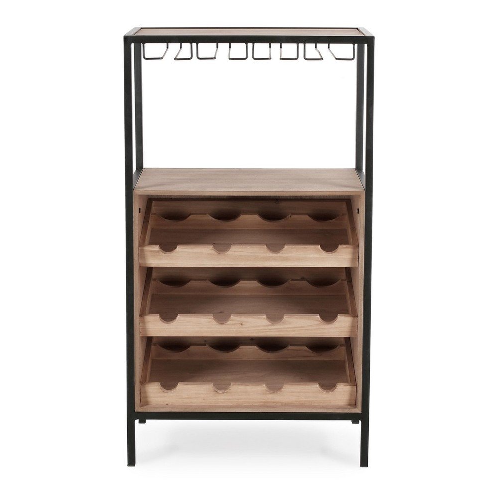 Dulap vinotecă în culoare naturală număr de sticle 12, 51x91x30 cm Isaac – Yes Everyday