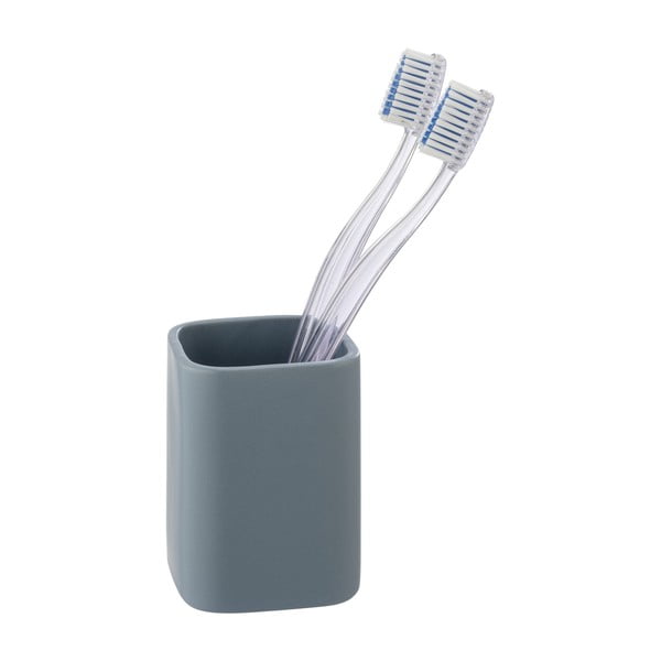 Suport pentru periuța de dinți albastru din ceramică Hexa – Wenko-image-3