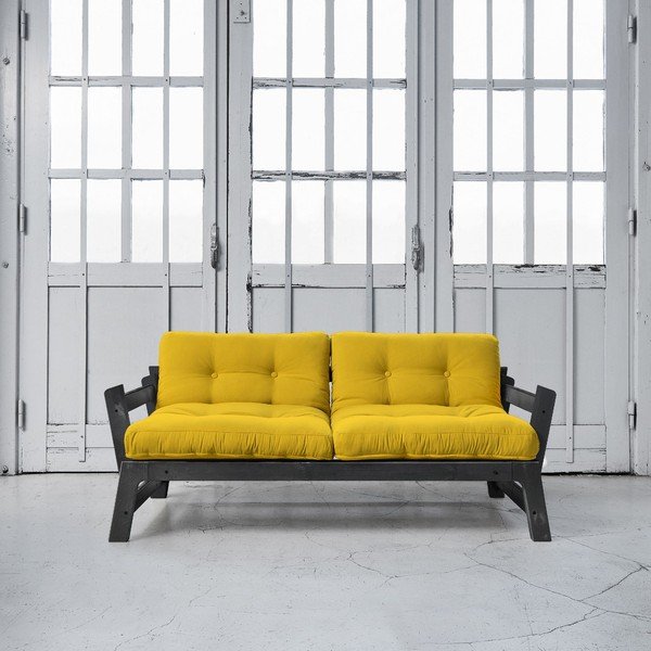 Canapea extensibilă Karup Step Black/Amarillo-image-1