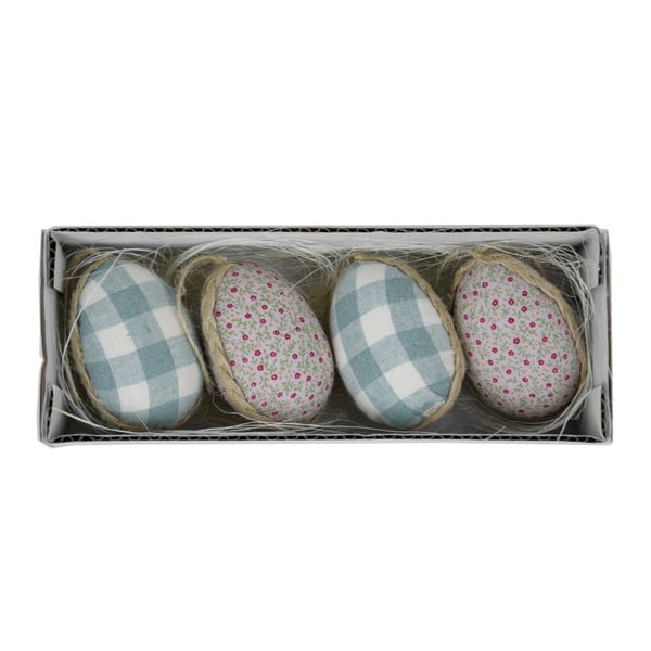 Set 4 ouă decorative de Paști în cutie, 19 x 5 cm, Ego Dekor
