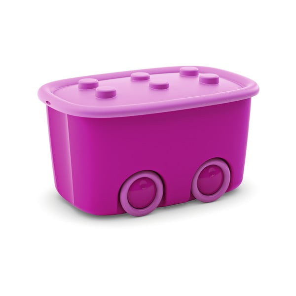 Cutie de depozitare pentru copii  roz din plastic 58x39x32 cm Funny Box – KIS