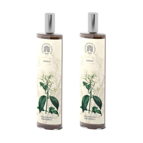 Set 2 spray-uri parfumate de interior cu aromă de iasomie Bahoma London Fragranced, 100 ml
