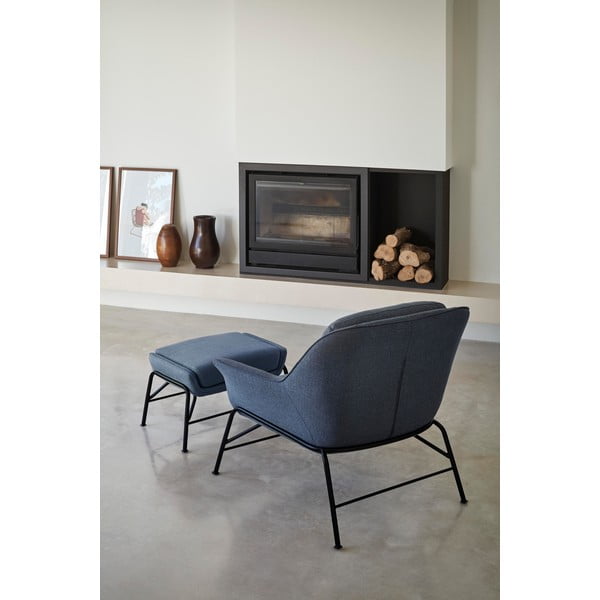 Taburet Teulat Sadira, albastru închis-image-1